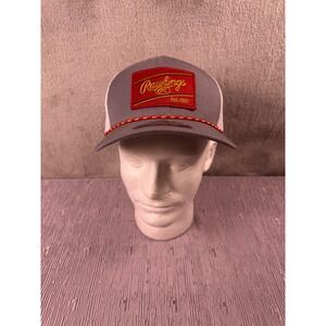 Rawlings Color Sync Patch Rope Hat Pacific Headwear Grey Snapback R00710056